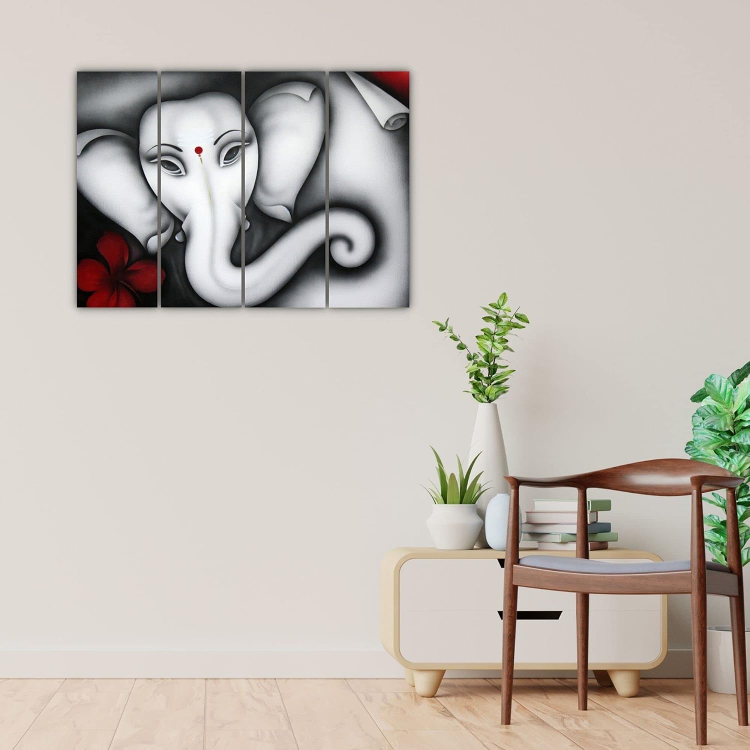 inep-b0bbpdg7zq-photo-of-ganesha-tastic-4-frame-wall-art-that-blesses-your-space-showcasing-four-brown-wooden-frames-with-lord-ganesha-art..jpg
